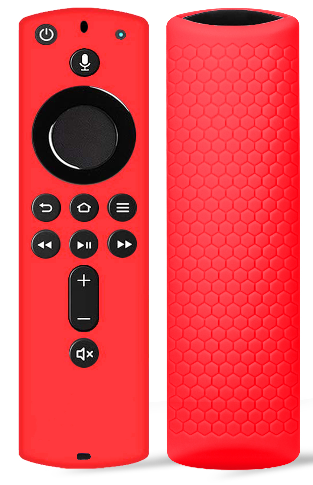TOKERSE Remote Case Cover for Alexa Voice Remote for Amazon Fire TV Stick 2020/ Fire TV Stick 4K/ Fire TV Cube/Fire TV (3rd Gen) - Silicone Cover Case Compatible with All-New 2nd Gen Remote Control - Red