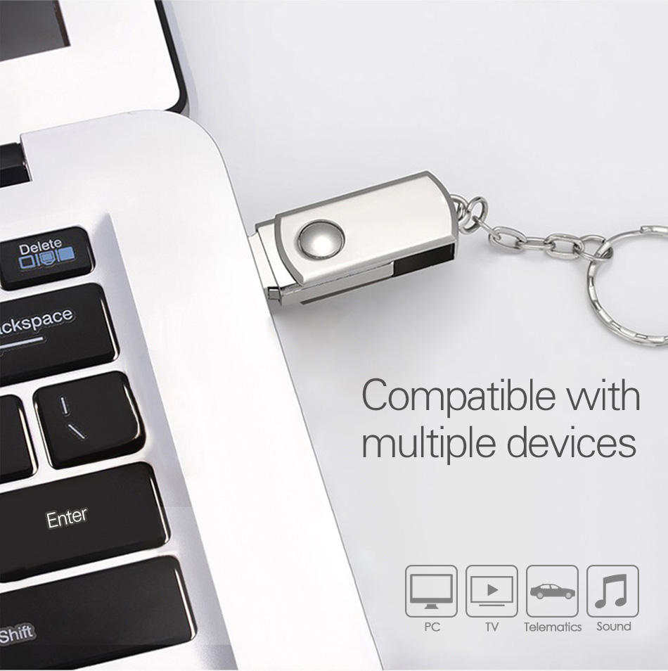 TOKERSE 64GB Pen USB 3.0 flash drive Drive 3.0 Waterproof Metal
