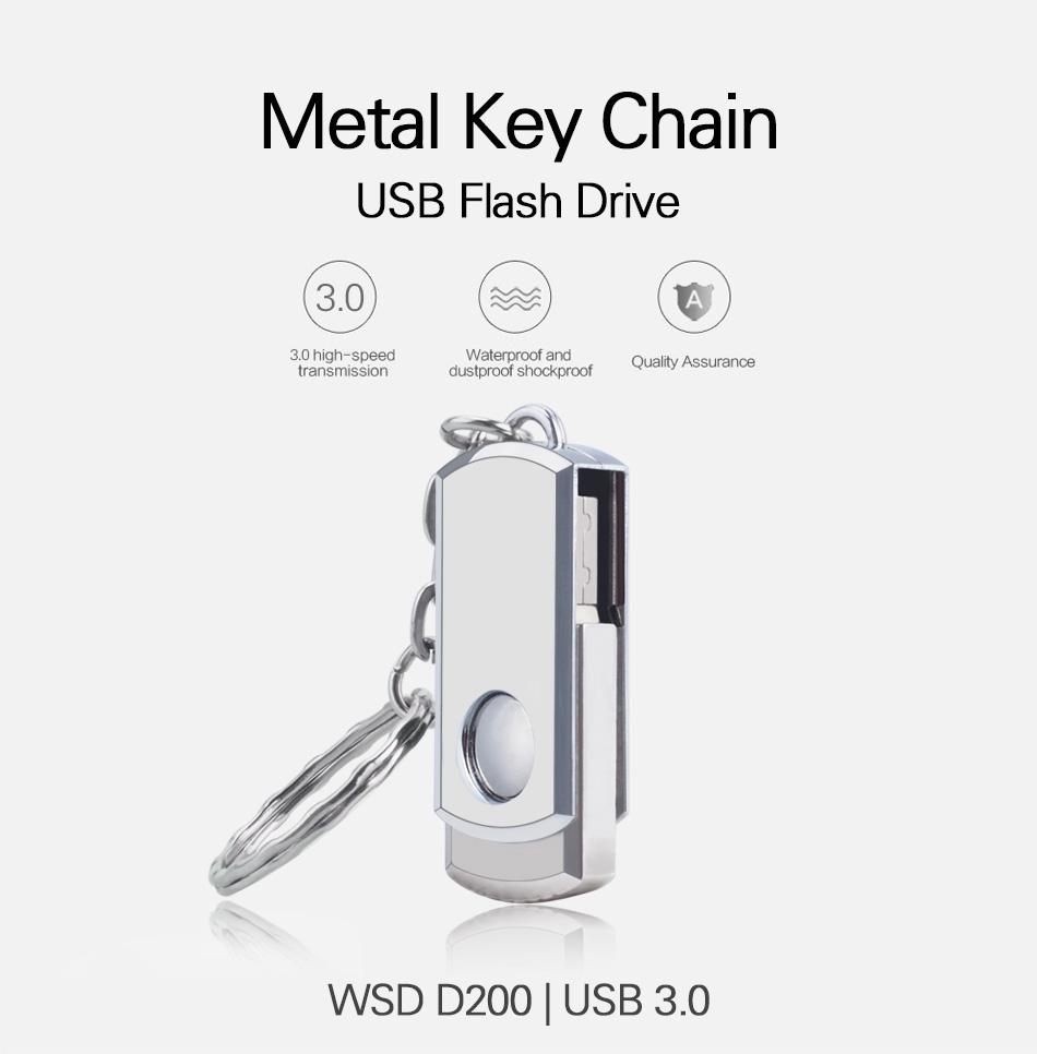 TOKERSE 8GB Pen USB 3.0 flash drive Drive 3.0 Waterproof Metal